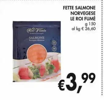 Fette salmone norvegese le roi fumè g 150