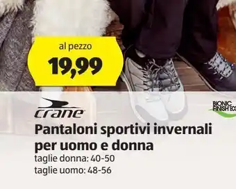 ALDI Pantaloni sportivi invernali per uomo e donna offerta