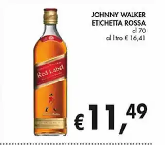 Johnnie walker etichetta rossa cl 70