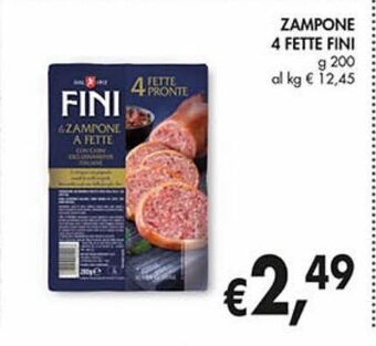 Supermercato Coal Zampone 4 fette fini g 200 offerta