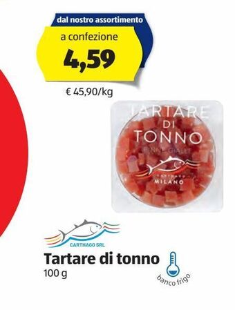 ALDI Tartare di tonno offerta