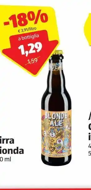 ALDI Birra bionda offerta