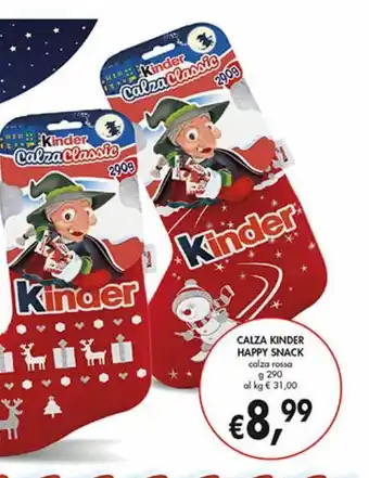 Supermercato Coal Calza kinder happy snack g 290 offerta
