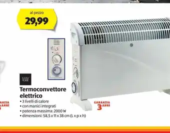 ALDI Termoconvettore elettrico offerta