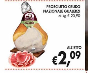 Supermercato Coal Prosciutto crudo nazionale gualerzi offerta