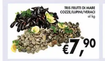 Tris frutti di mare cozze/lupini/veraci