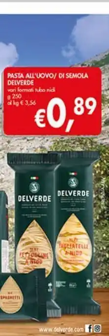 Supermercato Coal Pasta di semola / all'uovo delverde offerta