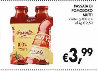 Supermercato Coal Passata di pomodoro mutti g 400 x4 offerta
