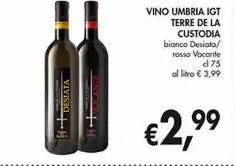 Supermercato Coal Vino umbria igt terre de la custodia cl 75 offerta