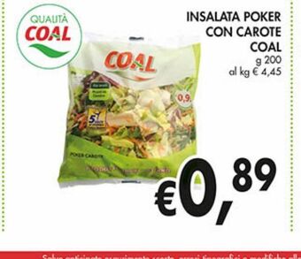 Coal City Insalata poker con carote coal offerta