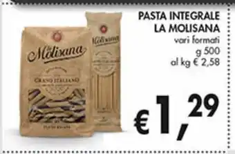 Coal City Pasta integrale la molisana offerta