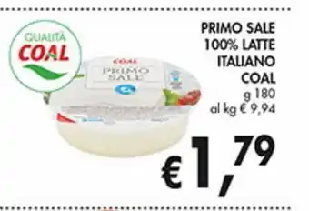 Supermercato Coal Primo sale 100% latte italiano coal offerta