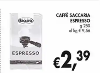 Caffè saccaria espresso
