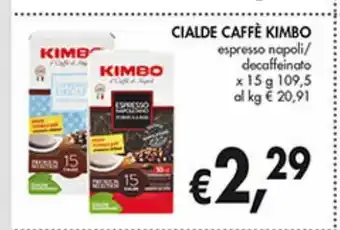 Supermercato Coal Cialde caffè kimbo offerta