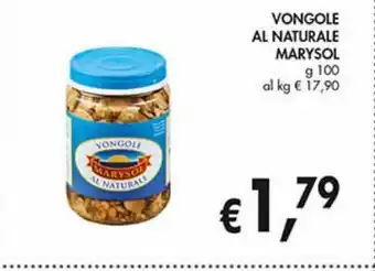 Vongole al naturale maryso g 100