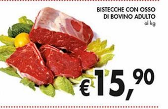 Supermercato Coal Bistecche con osso di bovino adulto offerta