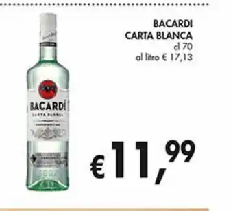 Supermercato Coal Bacardi carta blanca offerta