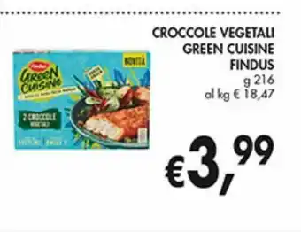 Supermercato Coal Croccole vegetali green cuisine findus offerta
