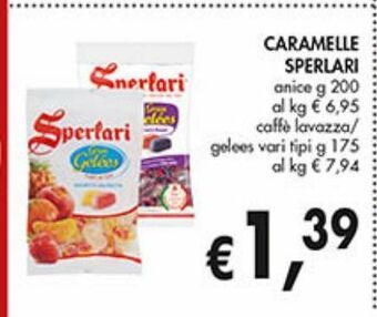 Supermercato Coal Caramelle sperlari offerta