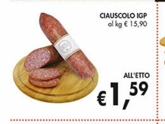 Supermercato Coal Ciauscolo igp offerta