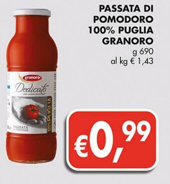 Supermercato Coal Passata di pomodoro 100% puglia granoro offerta