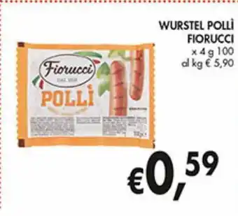 Supermercato Coal Wurstel pollo fiorucci offerta