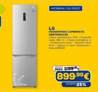 Euronics Lg frigorifero combinato offerta