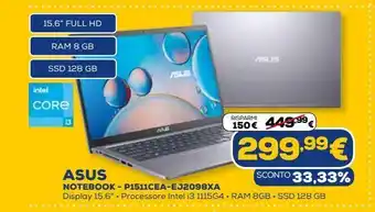 Euronics Asus notebook offerta