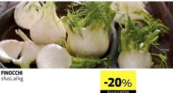 Coop Finocchi sfusi, al kg offerta
