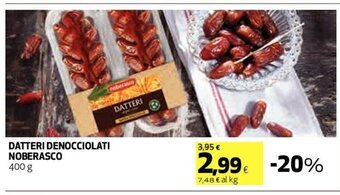 Coop Datteri Denocciolati Noberasco 400 g offerta