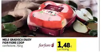 Coop Mele Gradisca Enjoy Fior Fiore Coop confezione, 750 g offerta