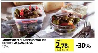 Coop Antipasto Di Olive Denocciolate Condite Madama Oliva 250 g offerta