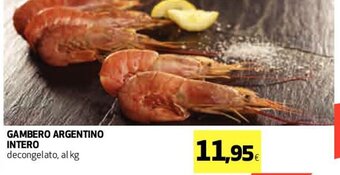 Coop Gambero Argentino Intero decongelato, al kg offerta