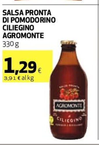 Coop Salsa Pronta Di Pomodorino Ciliegino Agromonte 330 g offerta