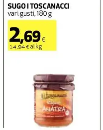 Coop Sugo I Toscanacci vari gusti, 180 g offerta