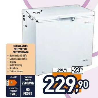 Unieuro Electroline Congelatore CFE200SH4WF0 offerta