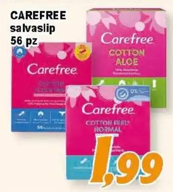 Carefree salvaslip 56 pz