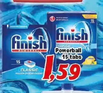 Finish Powerball 15 tabs