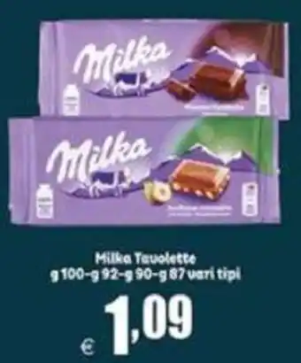Elite Milka Tavolette g 100 - g 92 - g 87 offerta