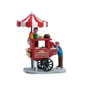 Figurina lemax carretto degli hot dog