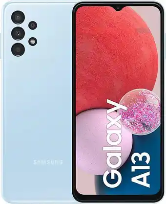 Amazon Samsung galaxy a13 smartphone android processore dual + exa core, display infinity-v da 6.6¹ android 12, 4gb ram, 128gb me... offerta