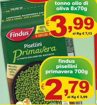 Findus pisellini primavera 700g