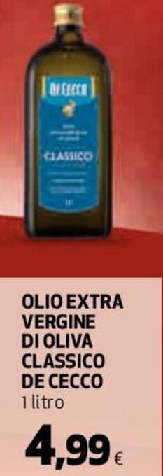 Coop De Cecco Olio Extra Vergine di Oliva Classico 1 Litro offerta