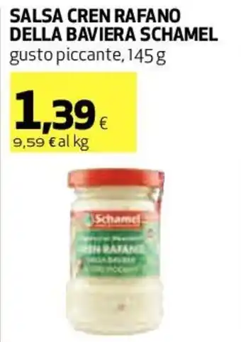 Coop Schamel Salsa Cren Rafano Della Baviera Gusto Piccante 145 g offerta