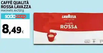 Coop Lavazza Caffè Qualità Rossa Macinato 4x250 g offerta