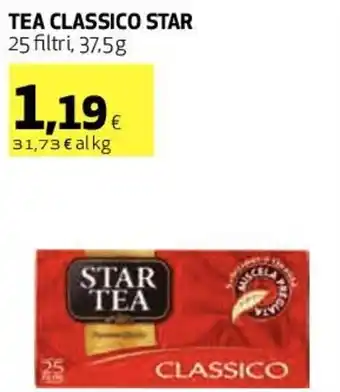 Coop Star Tea Classico 25 Filtri, 37,5 g offerta