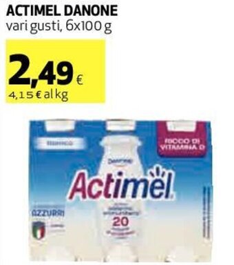 Coop Actimel Danone Vari Gusti, 6x100 g offerta