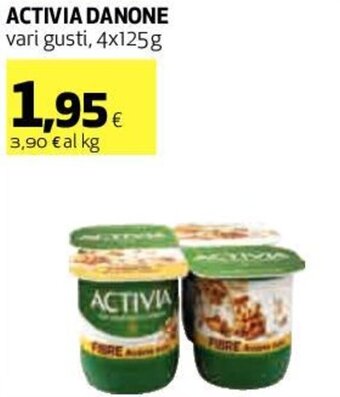 Coop Activia Danone Vari Gusti, 4x125 g offerta
