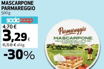 Coop Parmareggio Mascarpone 500 g offerta