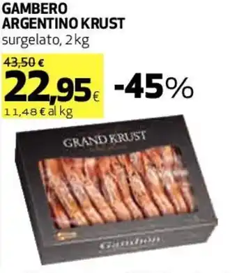 Coop Grand Krust Gambero Argentino Surgelato 2 kg offerta